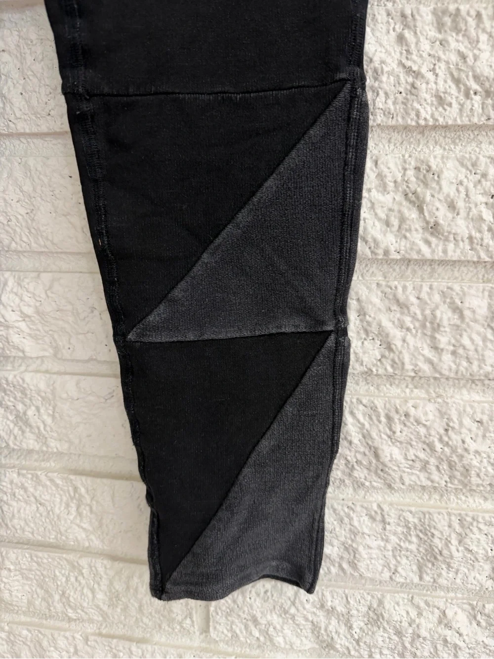 Free People Kyoto Black Washed Drawstring Patch-Pocket Leggings